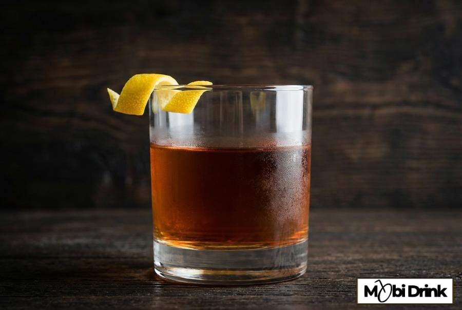 Mocny drink Sazerac bez lodu