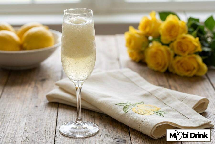 Włoski drink deserowy Sgroppino z sorbetem