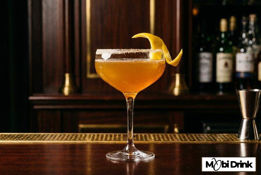 Klasyczny drink Sidecar w kieliszku coupe