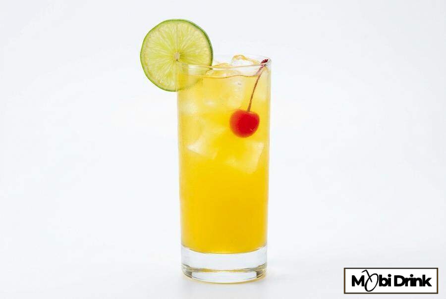 Orzeźwiający drink Snowball z limonką i lodem