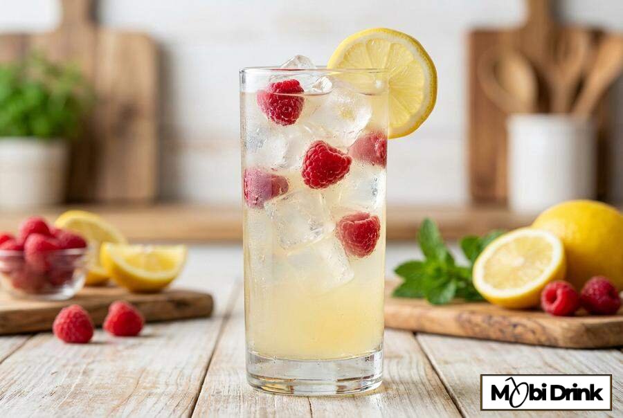 Drink Soplica Cytryna Malina z 7Up i owocami