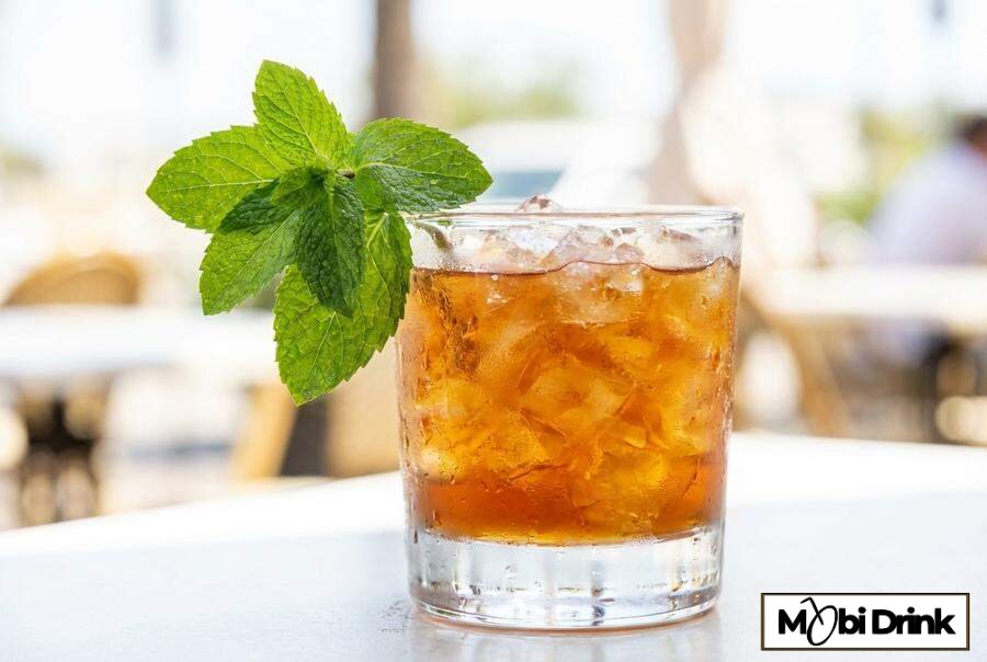 Miętowy drink Stinger z kruszonym lodem