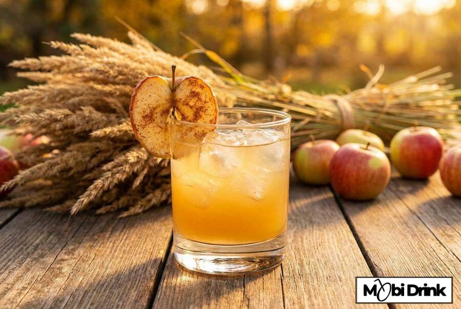 Drink Szarlotka z żubrówką i jabłkiem