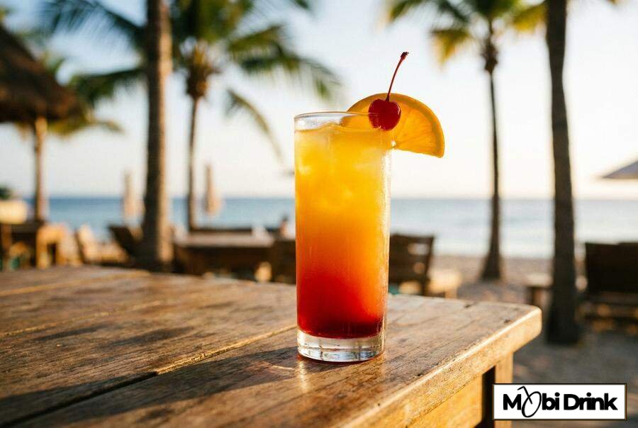 Warstwowy drink Tequila Sunrise