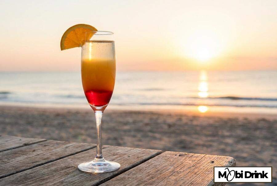 Warstwowy drink Tequila Sunrise Mimosa