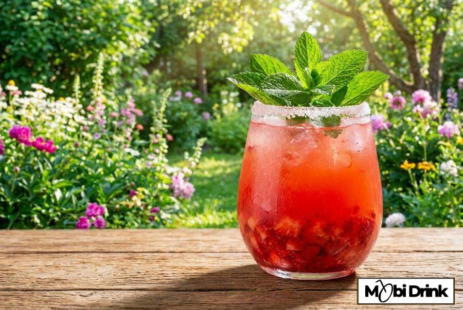 Letni Truskawkowy Spritz ze świeżych owoców