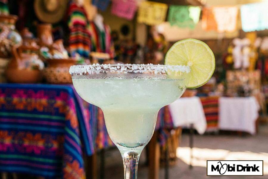 Kwaśny drink virgin margarita z solą