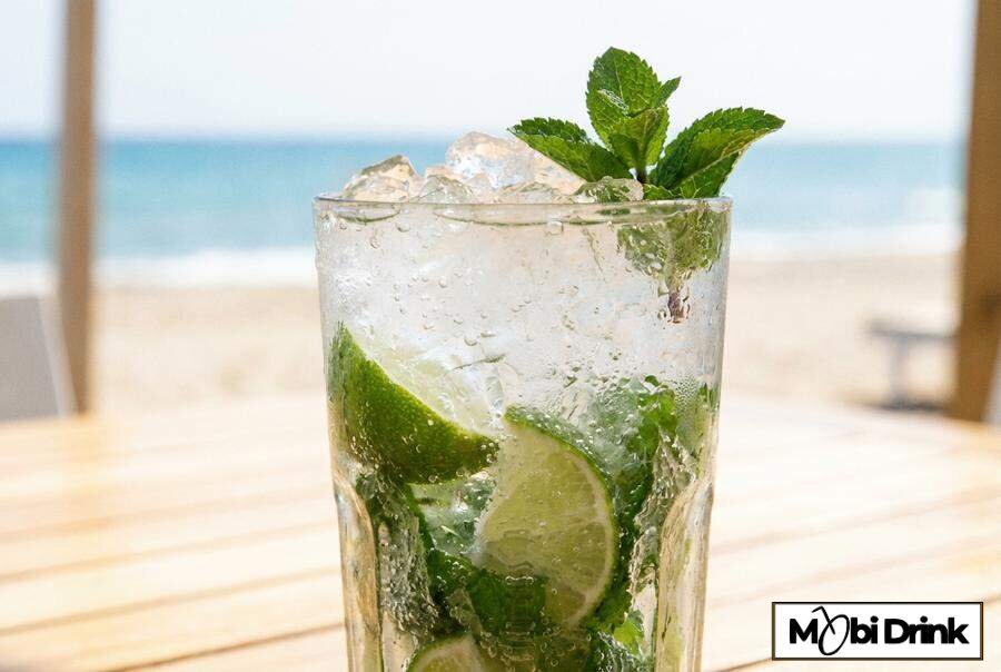 Orzeźwiające virgin mojito z limonką i miętą