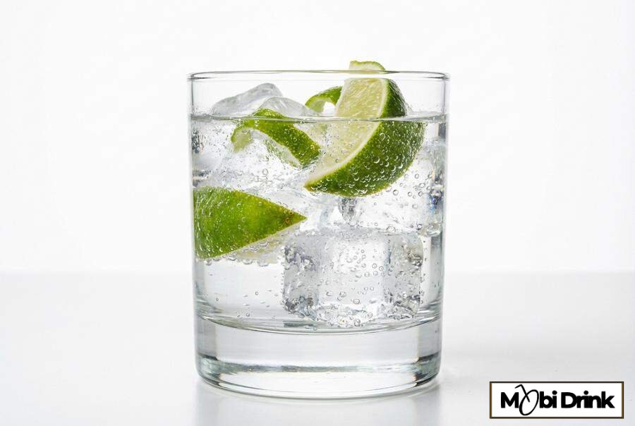 Klasyczny Vodka Tonic z limonką i lodem