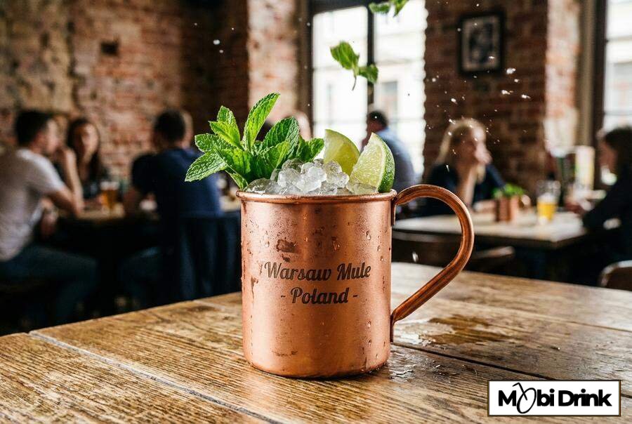Warsaw Mule w miedzianym kubku