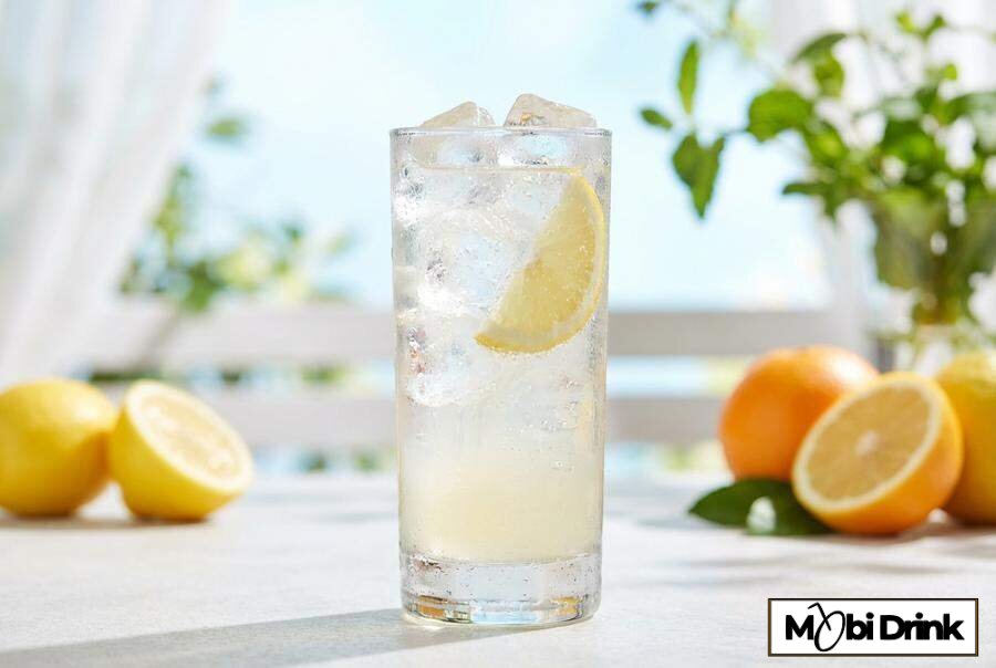 Orzeźwiający Whisky Highball z dużą ilością lodu