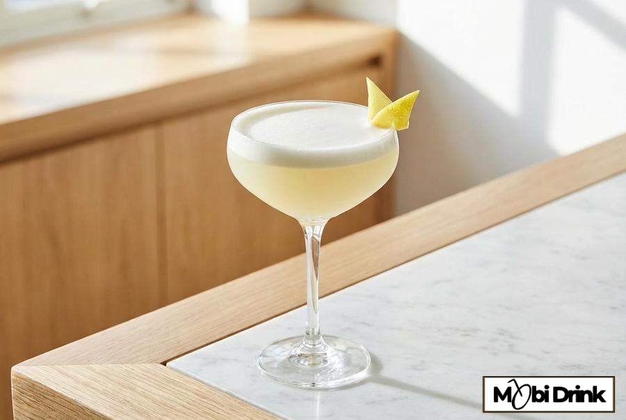Elegancki drink White Lady z pianką