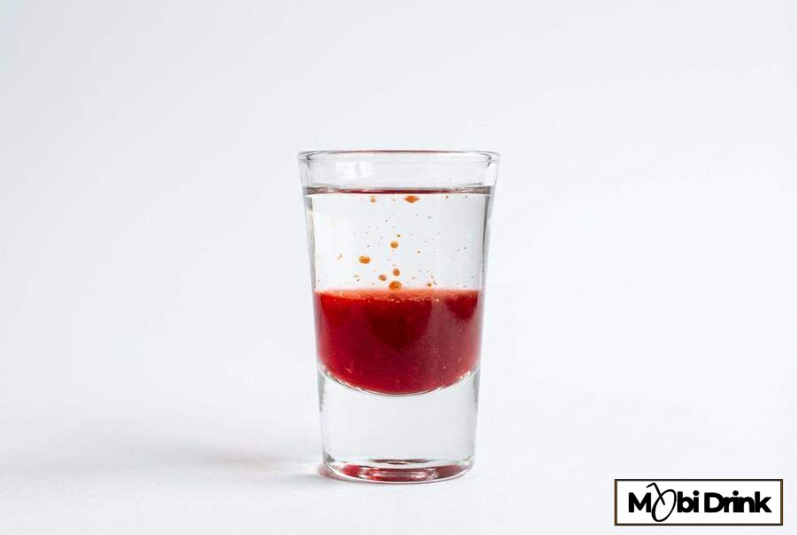 Shot Wściekły Pies z tabasco