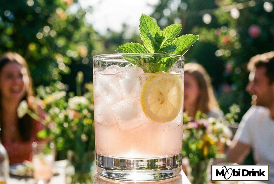 Prosty drink Żubrówka Rose z lemoniadą